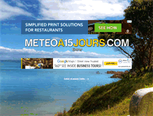 Tablet Screenshot of meteoa15jours.com